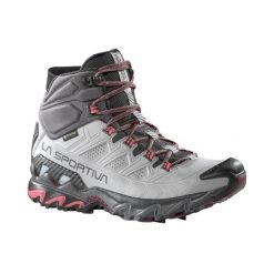 Damskie buty trekkingowe La Sportiva Ultra Raptor II Mid Leather GTX. Szare buty trekkingowe La Sportiva, bez wzorów, z gore-texu, bez zapięcia, wspinaczkowe, gore-tex. Za 965.20 zł.