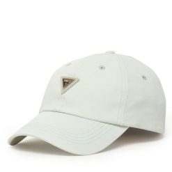 Czapka z daszkiem Guess. Niebieskie czapki z daszkiem Guess, z aplikacjami. Za 159.99 zł.