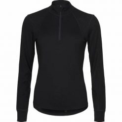 Damska koszulka z długim rękawem 1/2 zip Catago Madeleine Merino. Czarne t-shirty sportowe CATAGO, l, bez wzorów, z materiału, bez ramiączek. Za 410.50 zł.
