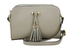 Listonoszka skórzana BARBERINI'S j. beżowy 961-10. Brązowe shopper bag Barberinis, bez wzorów, ze skóry, eleganckie, małe, bez dodatków. Za 279.99 zł.