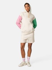 KARI TRAA Bluza "Anelie" w kolorze jasnoróżowo-zielono-kremowym rozmiar: S. Brązowe bluzy Kari Traa, s, bez wzorów, z bawełny, bez ramiączek, z kapturem. Za 207.39 zł.