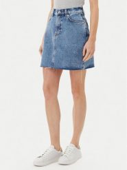 Pepe Jeans Spódnica jeansowa PL901124 Niebieski Regular Fit. Niebieskie spódnice Pepe Jeans, m, bez wzorów, z bawełny. Za 199.99 zł.
