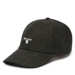Czapka z daszkiem Barbour. Zielone czapki z daszkiem Barbour, bez wzorów. Za 199.99 zł.
