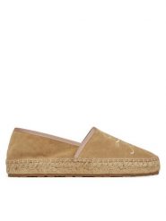 LOVE MOSCHINO Espadryle JA10272G0MIG0104 Beżowy. Brązowe espadryle Love Moschino, bez wzorów, ze skóry, bez obcasa. Za 669.99 zł.