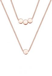Elli Damskie Koło Geo Trend Warstwowy w srebrze 925 Sterling Silver Naszyjniki 1 ct. Szare naszyjniki Elli, z materiału, srebrne. Za 403.99 zł.