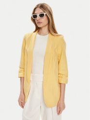 Pieces Marynarka Bosella 17090996 Żółty Regular Fit. Żółte marynarki i żakiety Pieces, xs, bez wzorów, z syntetyku, bez ramiączek. Za 179.99 zł.