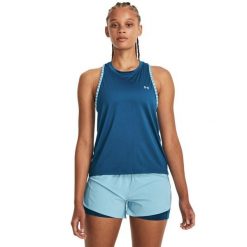 Top treningowy damski lekki Under Armour 1379434. Niebieskie topy Under Armour, bez wzorów, z dzianiny. Za 169.99 zł.