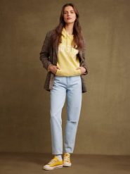 BIG STAR Dżinsy - Mom fit - w kolorze błękitnym rozmiar: W24/L30. Niebieskie jeansy BIG STAR, l, z aplikacjami, klasyczne, z podwyższonym stanem. Za 174.99 zł.