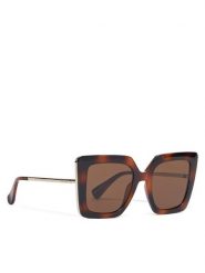 Max Mara Okulary przeciwsłoneczne MM0051 53E Brązowy. Brązowe okulary przeciwsłoneczne Max Mara, bez wzorów, z tworzywa sztucznego, plastikowe. Za 1,009.00 zł.