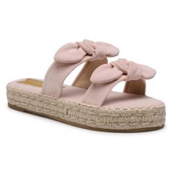 Espadryle DeeZee. Czerwone espadryle DeeZee, bez wzorów, bez obcasa. Za 39.99 zł.