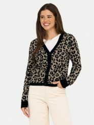 ONLY Kardigan Leo 15349819 Brązowy Regular Fit. Brązowe swetry ONLY, m, bez wzorów, z syntetyku, bez ramiączek. Za 169.99 zł.
