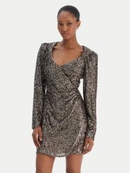 Rinascimento Sukienka koktajlowa CFC0126602003 Srebrny Slim Fit. Szare sukienki Rinascimento, xl, bez wzorów, z syntetyku, wizytowe, bez kołnierzyka, bez ramiączek. Za 769.99 zł.