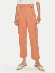 TWINSET Spodnie materiałowe 241TT2052 Pomarańczowy Loose Fit. Brązowe spodnie materiałowe Twinset, bez wzorów, z bawełny. Za 489.99 zł.