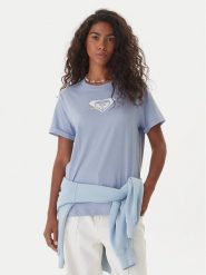 Roxy T-Shirt Oceanregular ERJZT06078 Niebieski Regular Fit. Niebieskie t-shirty Roxy, l, bez wzorów, z bawełny, bez kołnierzyka, bez ramiączek. Za 89.99 zł.