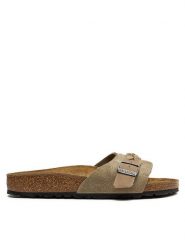 Birkenstock Klapki Oita 1026730 Brązowy. Brązowe klapki Birkenstock, bez wzorów, ze skóry, bez obcasa, bez zapięcia. Za 599.99 zł.