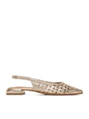 MEXX Baleriny EO-WI40-11268-01 Złoty. Żółte baleriny Mexx, bez wzorów, ze skóry, bez obcasa, bez zapięcia. Za 329.99 zł.