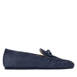 Mokasyny Stuart Weitzman. Niebieskie mokasyny Stuart Weitzman, bez wzorów. Za 1,359.99 zł.