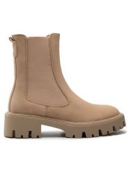 ONLY Shoes Sztyblety Onlbetty 15274563 Beżowy. Brązowe botki ONLY SHOES, bez wzorów, ze skóry, bez obcasa, na płaskiej podeszwie, bez zapięcia. Za 179.99 zł.