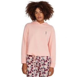 Bluza z kapturem Calvin Klein One Lounge Long Sleeve, Kobiety. Czerwone bluzy Calvin Klein, l, bez wzorów, z bawełny, bez ramiączek, z kapturem. Za 490.00 zł.