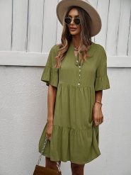 Sweet Summer Sukienka w kolorze zielonym rozmiar: XL. Zielone sukienki Sweet Summer, xl, bez wzorów, z wiskozy, bez kołnierzyka, bez ramiączek, mini. Za 65.23 zł.