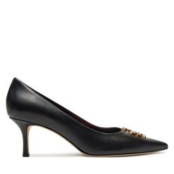 Półbuty Tory Burch. Czarne półbuty wsuwane Tory Burch, bez wzorów, bez obcasa, na obcasie. Za 1,849.00 zł.