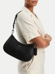 Guess Torebka NoelleII HWZG96 72180 Czarny. Czarne torebki klasyczne Guess, z aplikacjami, ze skóry, bez dodatków. Za 384.99 zł.