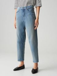 OPUS Dżinsy "Melly" - Barrel fit - w kolorze błękitnym rozmiar: 36/L28. Niebieskie jeansy Opus, l, bez wzorów, klasyczne, z podwyższonym stanem. Za 254.95 zł.