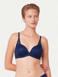 Triumph Biustonosz z fiszbiną Aura Spotlight 10216459 Niebieski. Niebieskie biustonosze Triumph, bez wzorów, z syntetyku. Za 119.99 zł.
