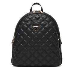 Plecak Guess. Czarne plecaki Guess, z aplikacjami, bez dodatków. Za 449.99 zł.