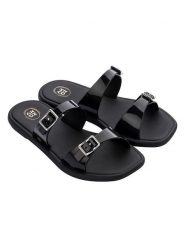 Zaxy Klapki "Reconhecer Ener" w kolorze czarnym rozmiar: 41/42. Czarne klapki Zaxy, bez wzorów, klasyczne, z otwartym noskiem, bez obcasa, bez zapięcia. Za 87.19 zł.