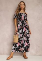 Czarna Sukienka Phoebiche. Czarne sukienki Renee, l, bez wzorów, bez kołnierzyka, bez ramiączek, maxi, rozkloszowane. W wyprzedaży za 38.99 zł.