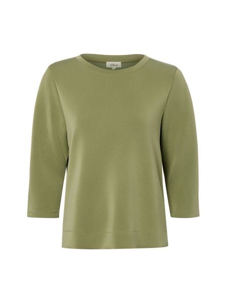 S.Oliver Bluza Kobiety zielony, 36. Zielone bluzy S.Oliver, s, bez wzorów, z włókna, bez kaptura. Za 179.95 zł.
