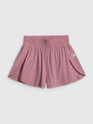 Spodenki szorty damskie treningowe szybkoschnące różowe 4F XL Różowy. Czerwone szorty sportowe 4f, bez wzorów, z elastanu. Za 149.99 zł.