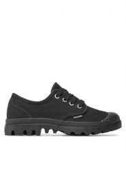 Palladium Trampki Pampa Oxford 92351-008-M Czarny. Czarne trampki Palladium, bez wzorów, z materiału, bez zapięcia. Za 239.99 zł.