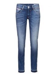 Herrlicher Dżinsy - Slim fit - w kolorze niebieskim rozmiar: W24. Niebieskie jeansy Herrlicher, z aplikacjami, ze skóry, klasyczne. Za 132.05 zł.