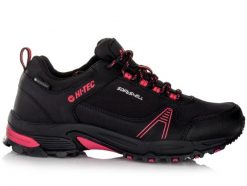 Buty damskie trekkingowe HI-TEC HAPITER LOW WP. Czarne buty trekkingowe Hi-tec, z gumy, przed kostkę, bez zapięcia. Za 198.00 zł.