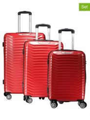 Geographical Norway 3-częściowy zestaw "Sopearl" w kolorze czerwonym rozmiar: onesize. Czerwone walizki Geographical Norway. Za 434.99 zł.