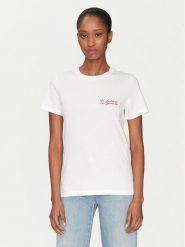 Marella T-Shirt Caucaso 2513971054 Biały Regular Fit. Białe t-shirty Marella, xl, bez wzorów, z bawełny, bez kołnierzyka, bez ramiączek. Za 449.99 zł.