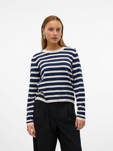Vero Moda Sweter w kolorze antracytowo-kremowym rozmiar: XL. Brązowe swetry Vero Moda, xl, bez wzorów, ze splotem, bez ramiączek. Za 65.54 zł.