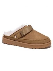 C'M Klapki w kolorze jasnobrązowym rozmiar: 40. Brązowe klapki C'M, bez wzorów, klasyczne, bez obcasa, bez zapięcia. Za 113.99 zł.