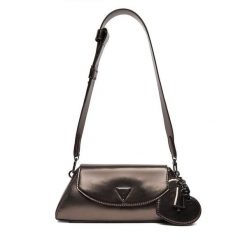 Torebka Guess. Szare torebki klasyczne Guess, z aplikacjami, klasyczne, bez dodatków. Za 469.99 zł.