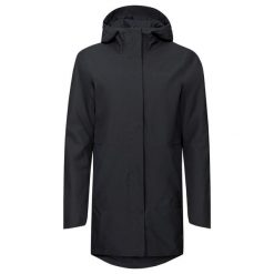 Wodoodporna parka dla kobiet VAUDE Cyclist II. Czarne płaszcze Vaude, na zimę, s, bez wzorów, z materiału, biznesowe, bez kaptura. Za 1,013.70 zł.