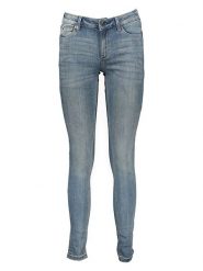 S. Oliver Dżinsy - Skinny fit - w kolorze niebieskim rozmiar: 34/32. Niebieskie jeansy S.Oliver, s, z aplikacjami, ze skóry, klasyczne. Za 66.16 zł.