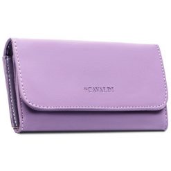 Duży portfel damski ze skóry ekologicznej w fioletowym kolorze z kieszonką zewnętrzną, zamykany na zatrzask 4U Cavaldi K-PAL-1B-BL. Fioletowe portfele 4U Cavaldi, bez wzorów, ze skóry ekologicznej. Za 45.00 zł.