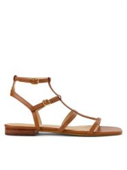 LAUREN RALPH LAUREN Sandały 802959977003 Brązowy. Brązowe sandały Lauren Ralph Lauren, bez wzorów, ze skóry, bez obcasa, na płaskiej podeszwie, bez zapięcia. Za 669.99 zł.