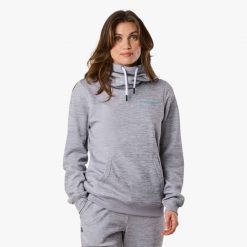 Bluza treningowa kobieca Swedemount Training Logo Hood II szybkoschnąca. Niebieskie bluzy SWEDEMOUNT, bez wzorów, sportowe, bez ramiączek, bez kaptura. Za 199.99 zł.