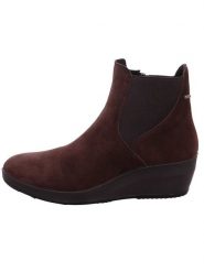 Legero Skórzane botki "Divine" w kolorze brązowym na koturnie rozmiar: 37,5. Brązowe botki Legero, bez wzorów, ze skóry, eleganckie, bez obcasa, na koturnie, bez zapięcia. Za 278.45 zł.