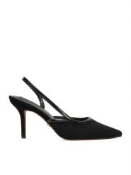 Nine West Szpilki EO-SX005 06 Czarny. Czarne szpilki Nine West, bez wzorów, z materiału, bez obcasa, na szpilce, bez zapięcia. Za 249.99 zł.