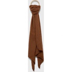 Pieces szalik damski kolor brązowy melanżowy. Brązowe szaliki i kominy Pieces, bez wzorów. W wyprzedaży za 47.99 zł.