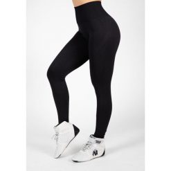 Legginsy fitness damskie Gorilla Wear Yava Seamless Leggings. Czarne legginsy GORILLA WEAR, bez wzorów. Za 237.45 zł.